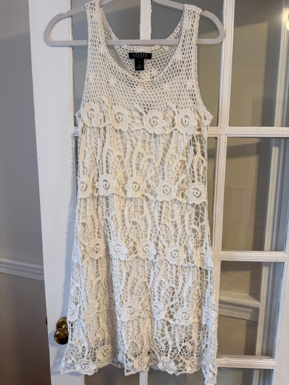 Lauren Ralph Lauren White Crochet Dress